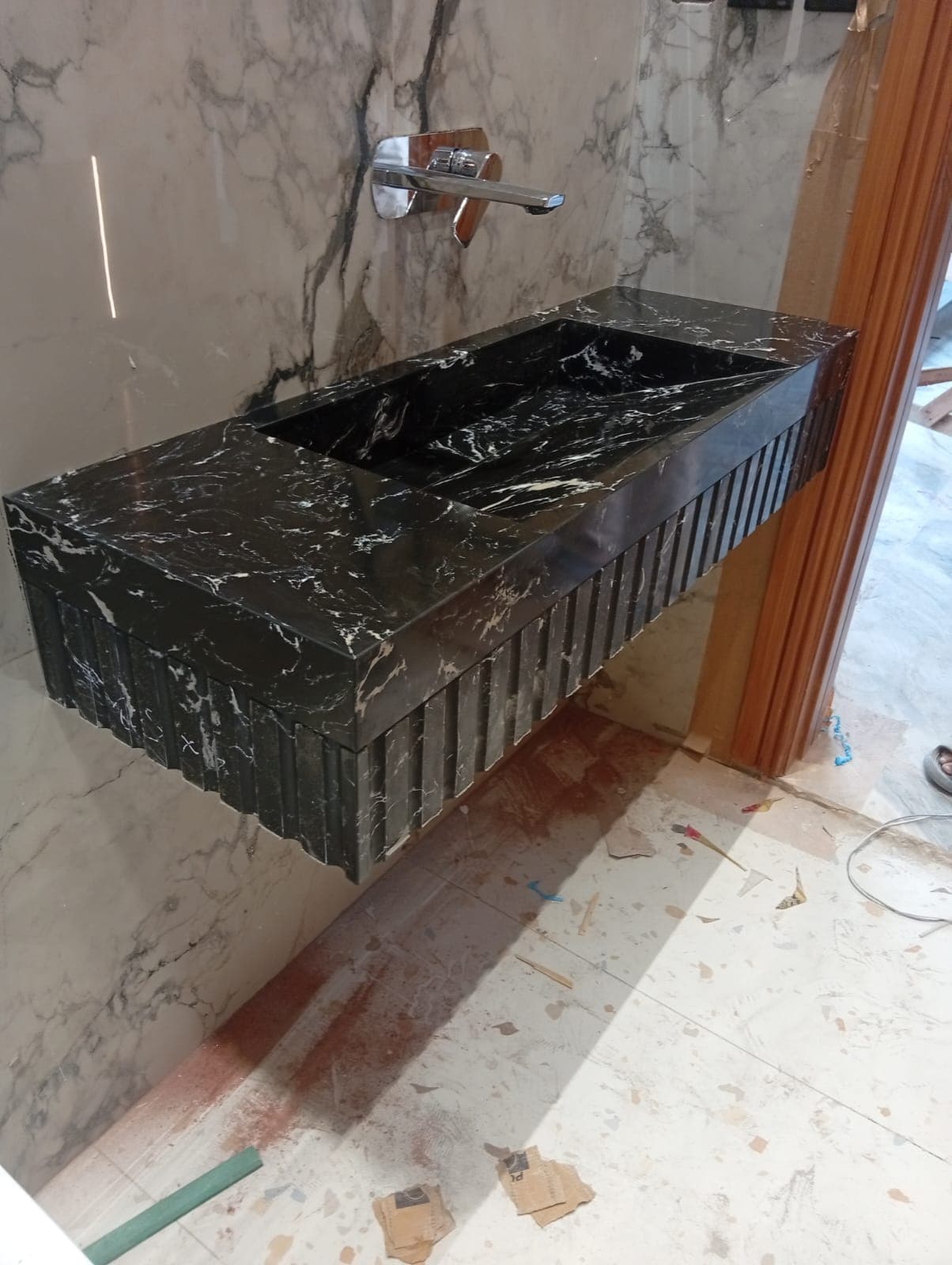 Black Marquina Vanity