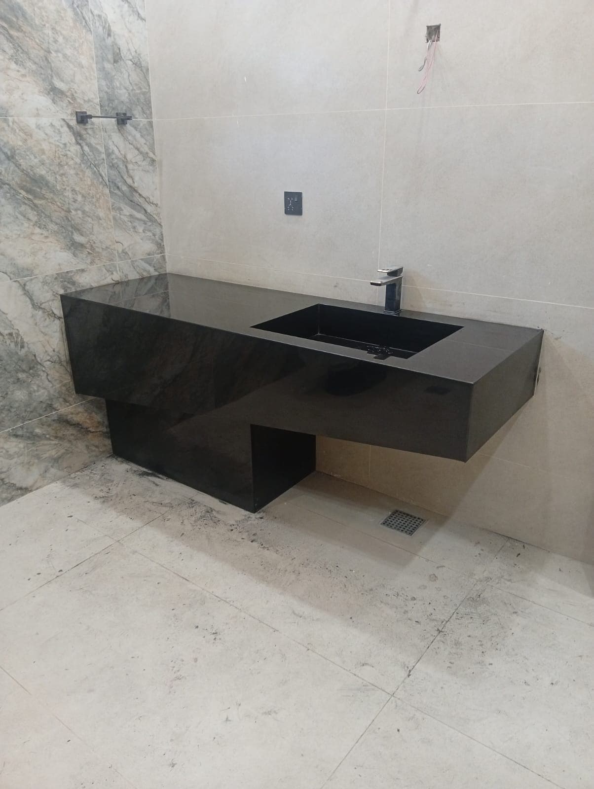 Textured Stone Vanity