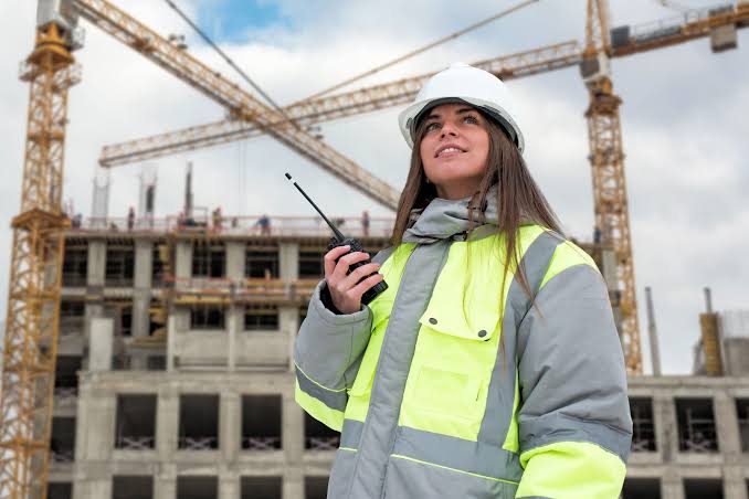 SANJ worker on a construction site